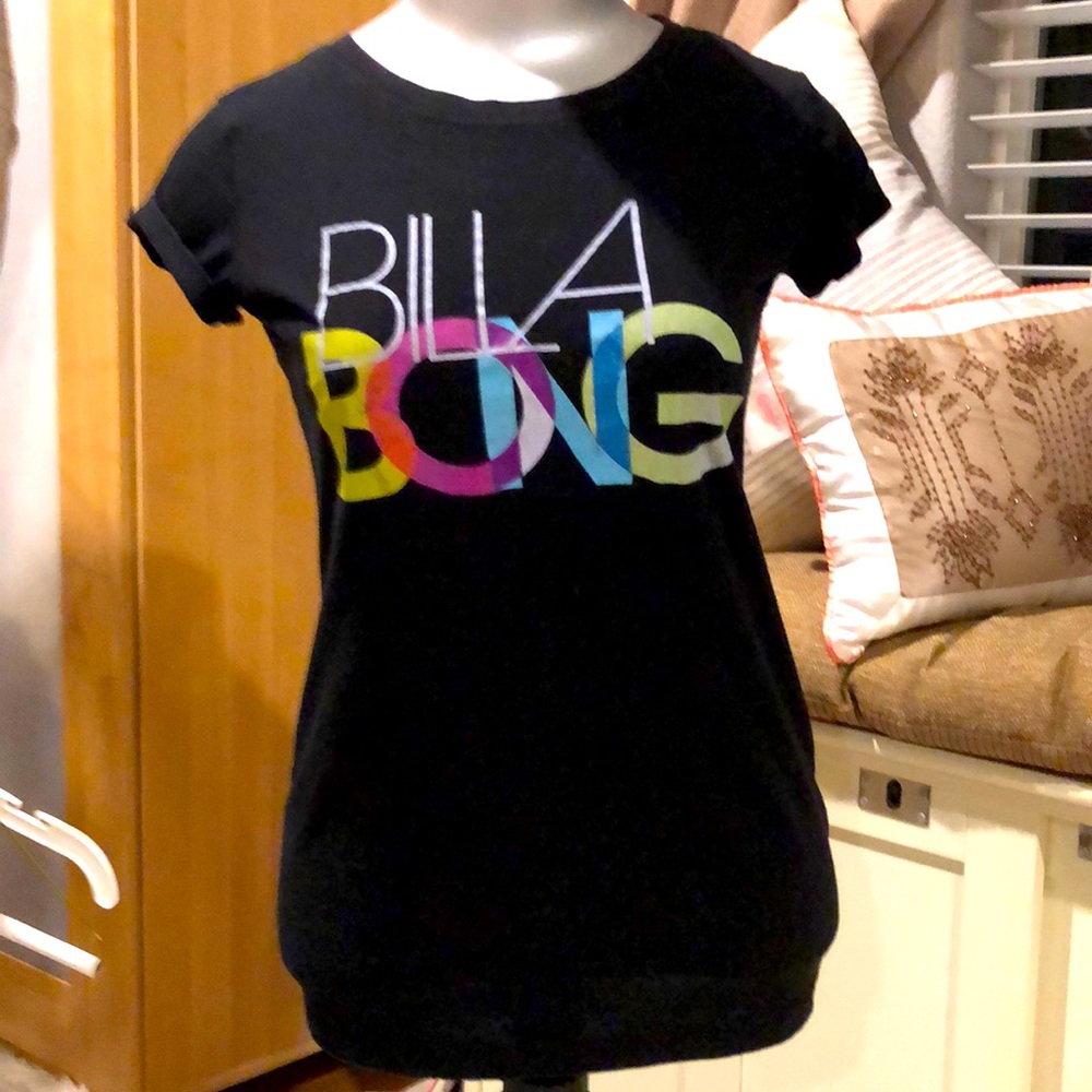 Billabong crew neck tee XS black (thj2)